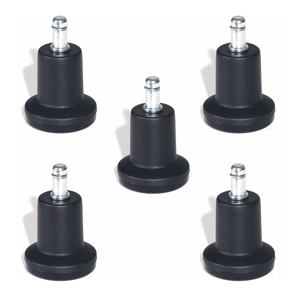 Lorell Bell Glides - Black - Metal, Nylon - 1 Set. Picture 2