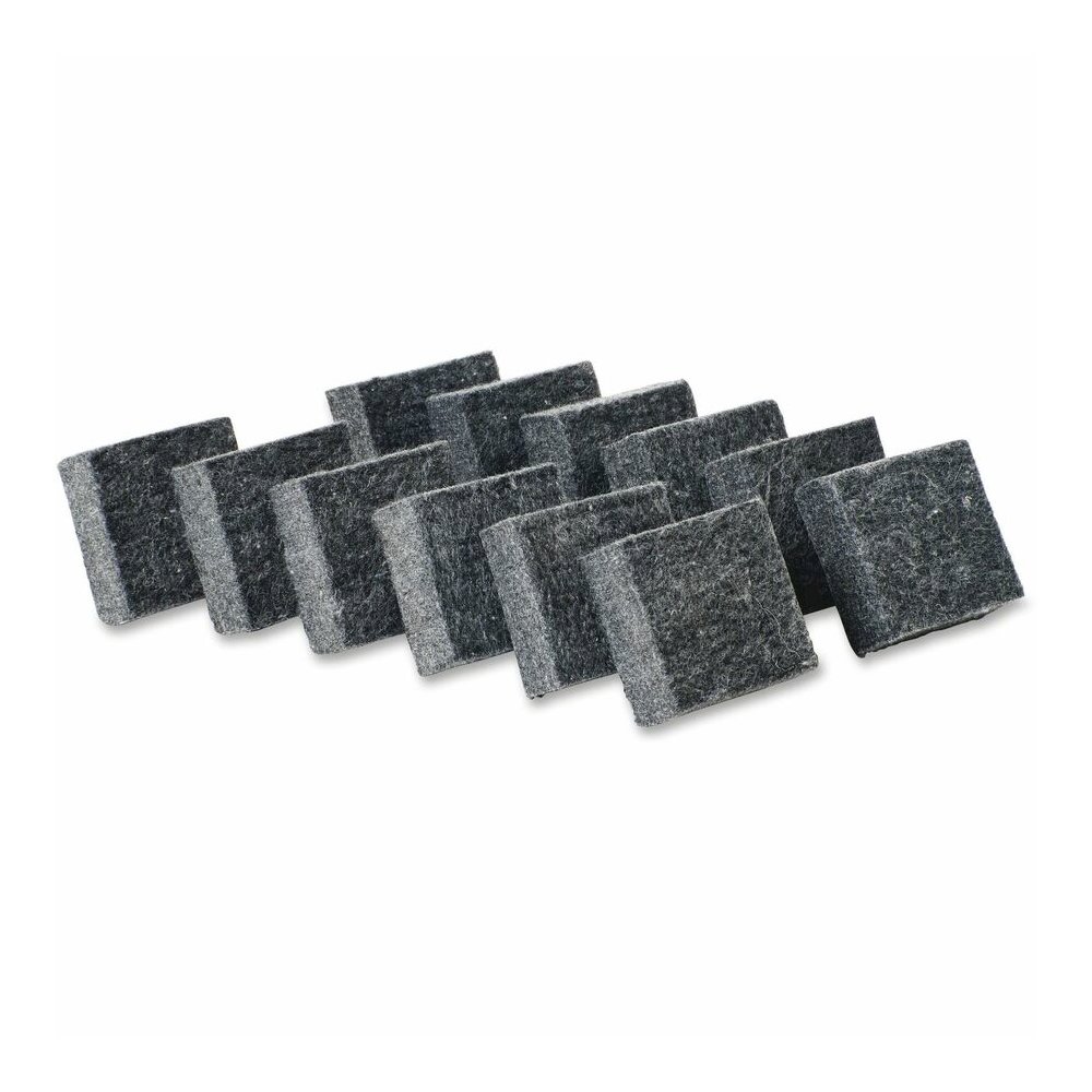 Charles Leonard Multi-purpose Eraser - 2" Width x 2" Length - Used as Mark Remover - Charcoal Gray - Felt - 12 / Pack. Picture 2
