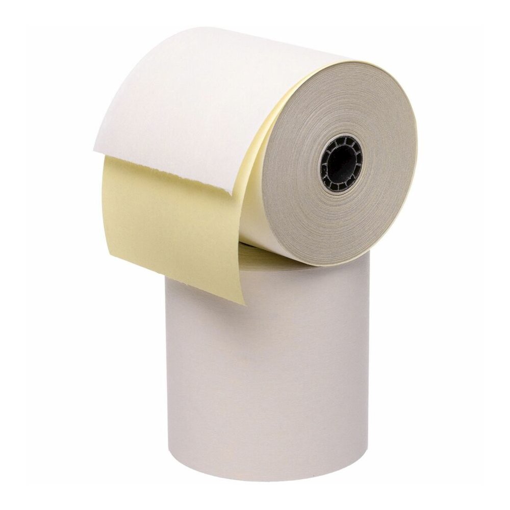 Business Source 2-part Carbonless Cash Register Rolls - 3" x 90 ft - Sustainable Forestry Initiative (SFI) - White - 50 / Carton. Picture 2