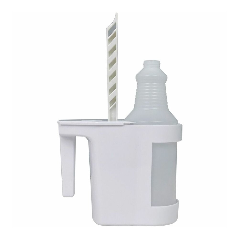 Genuine Joe Toilet Bowl Mop Caddy - White - 12 / Carton. Picture 2