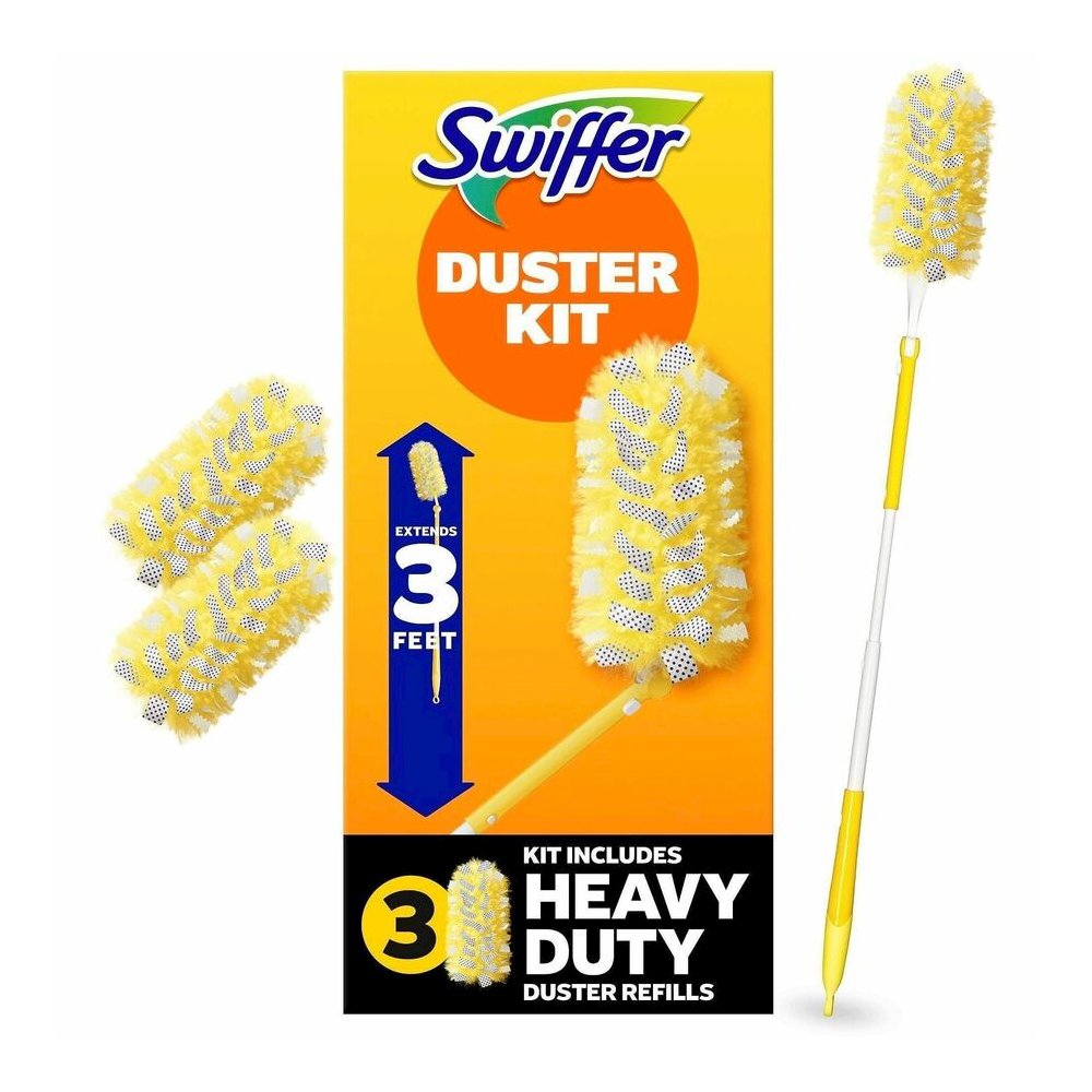 Swiffer 360 Dusters Extender Kit - 36" Handle Length - Plastic Handle - White - 6 / Carton. Picture 2