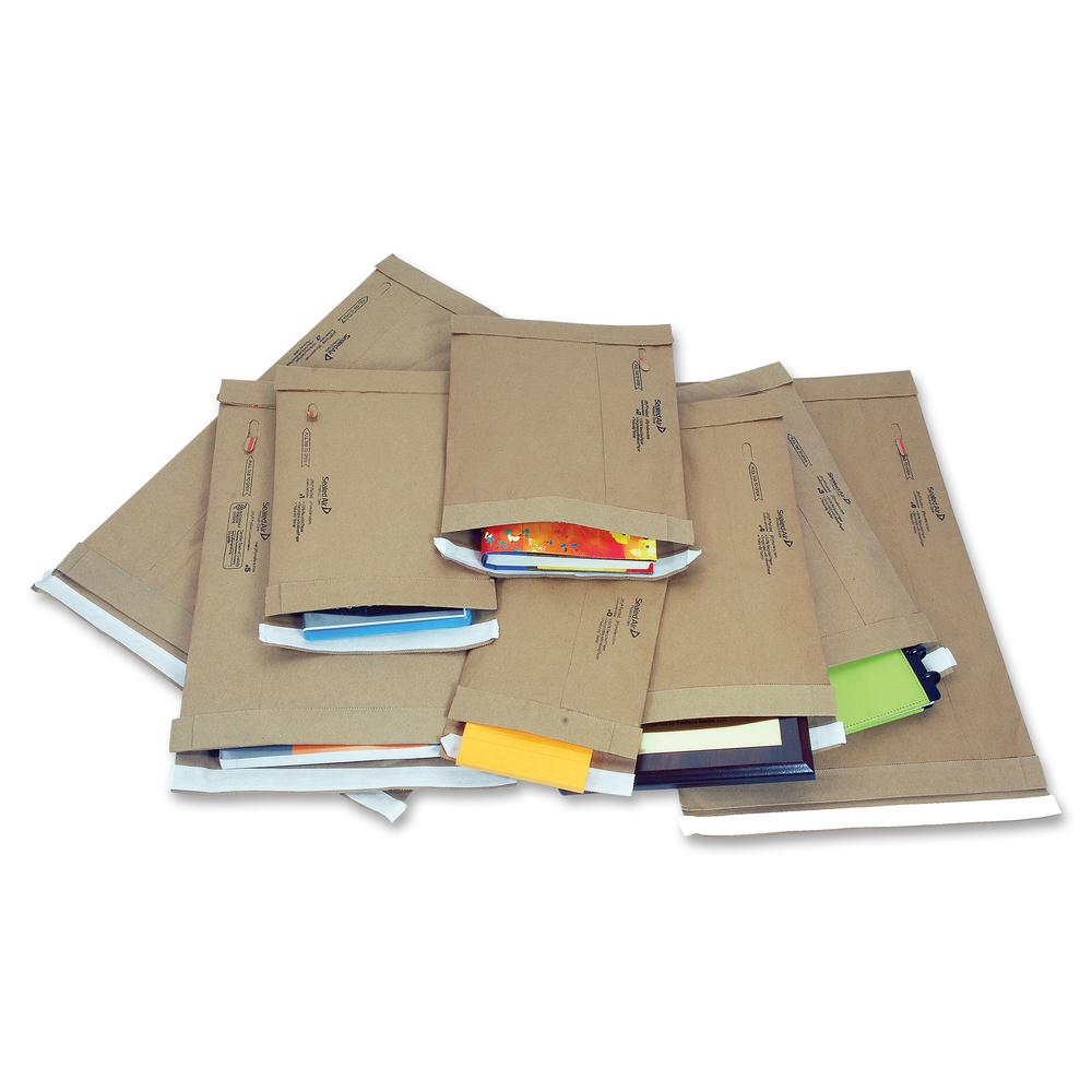 Jiffy Mailer Jiffy Heavy-duty Kraft Self-seal Mailer - Multipurpose - #6 - 12 1/2" Width x 19" Length - Self-sealing Flap - Kraft - 50 / Carton - Natural, Satin Gold. Picture 2