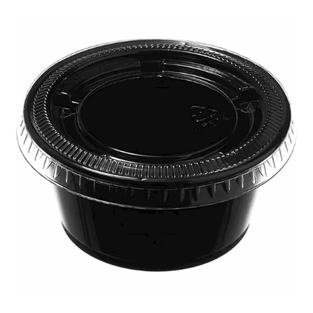 Genuine Joe Portion Cup Lid - Transparent, Clear - 50/Bag - 50 / Carton. Picture 2