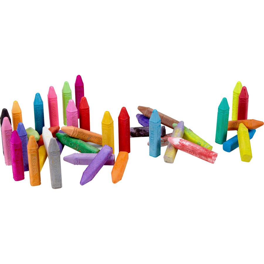 Crayola Washable Sidewalk Chalk - Unleash your colorful creativity outdoors! 64 unique, washable colors. Anti-roll stick design.. Picture 3