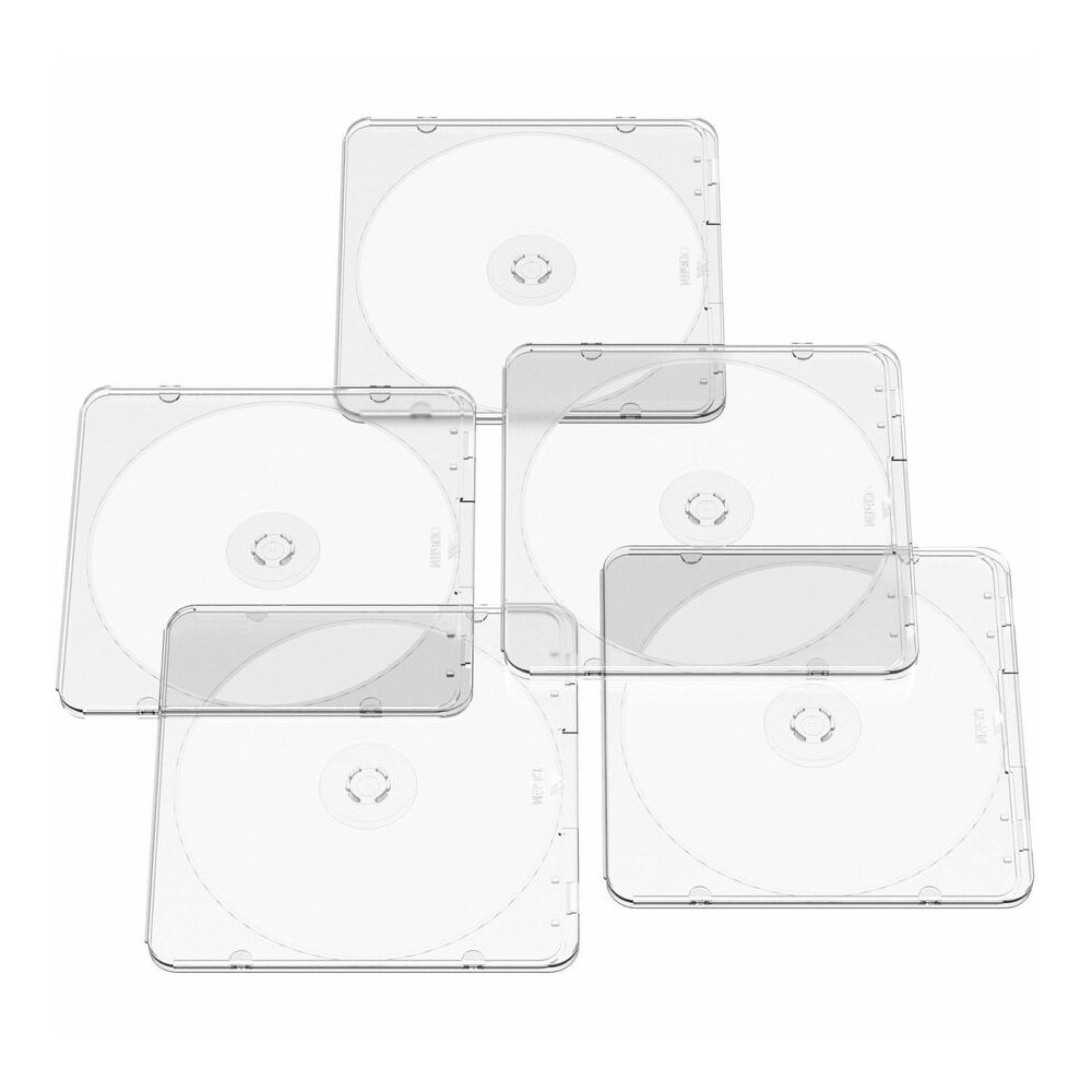 Compucessory Slim Disc Case - Polypropylene - Clear, Translucent. Picture 2