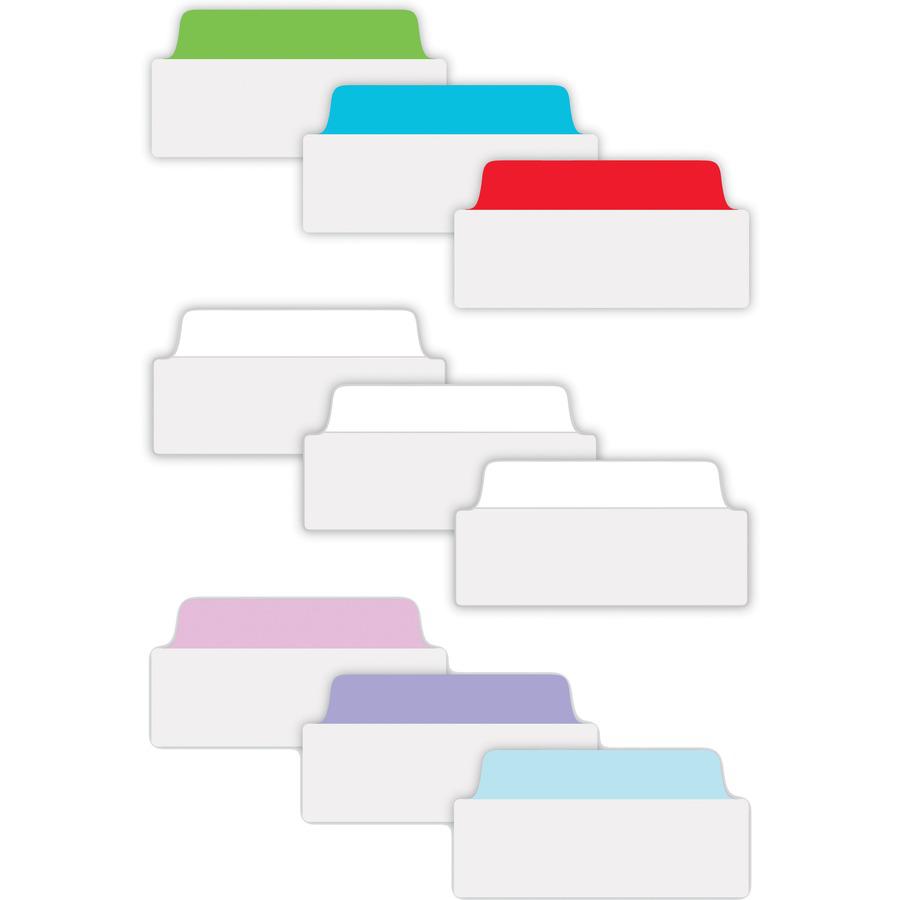 Avery&reg; UltraTabs Filing Tabs - 24 Tab(s) - 1.50" Tab Height x 3" Tab Width - Clear Film, White Paper Tab(s) - 24 / Pack. Picture 3