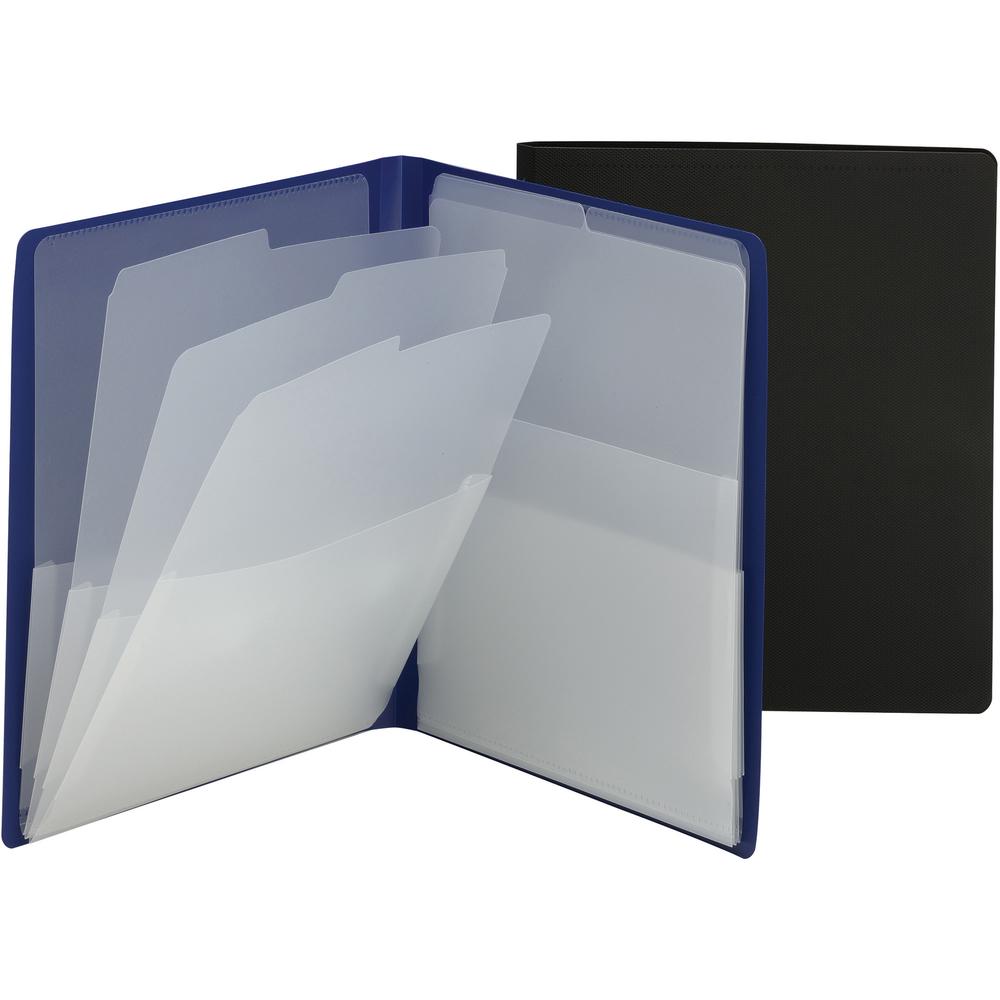 Smead Organized Up Letter Organizer Folder - 8 1/2" x 11" - 50 Sheet Capacity - 8 Pocket(s) - Black - 1 Each. Picture 5