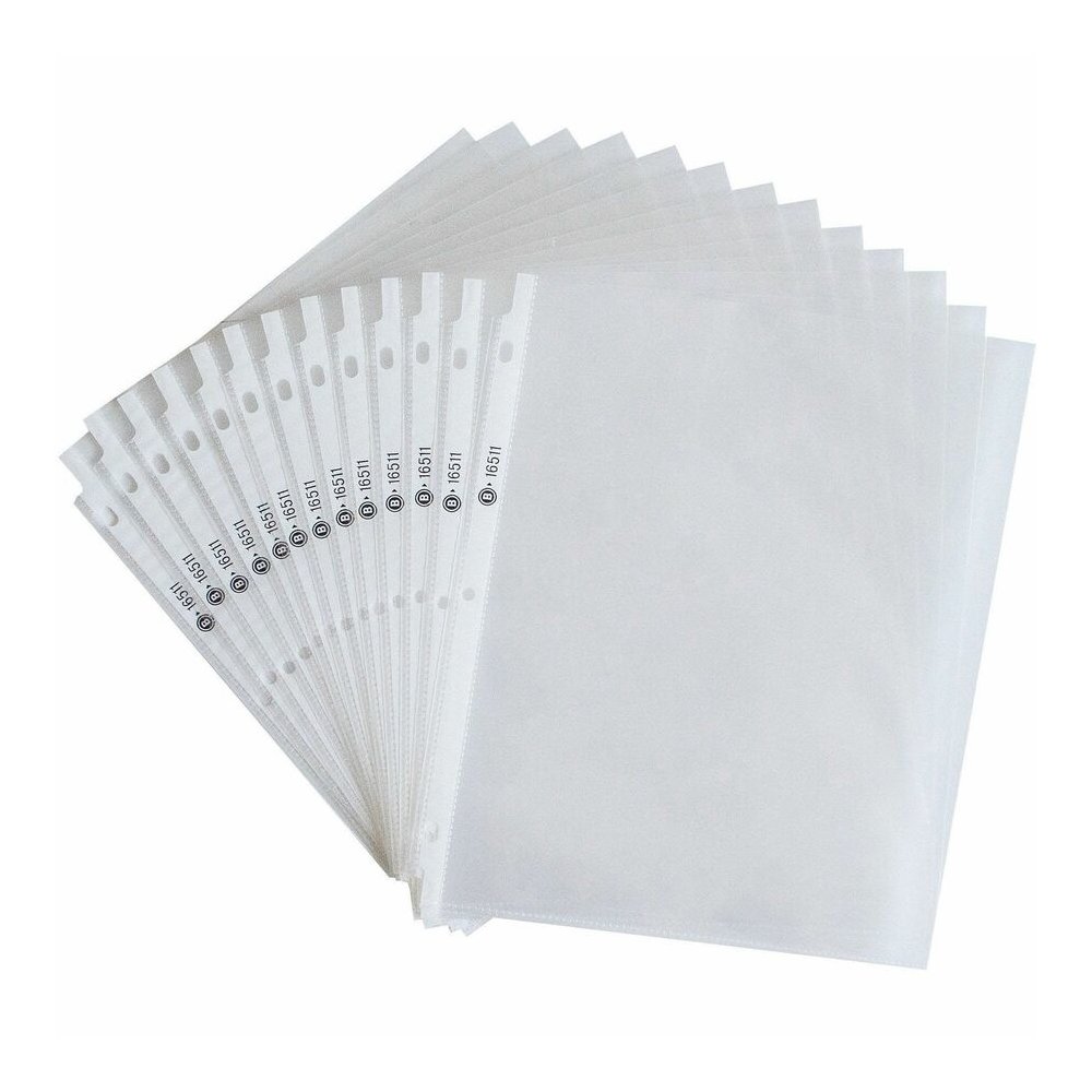 Business Source Sheet Protectors - For Letter 8 1/2" x 11" Sheet - 3 x Holes - Ring Binder - Top Loading - Rectangular - Clear - Polypropylene - 50/Box - 5 / Carton. Picture 2
