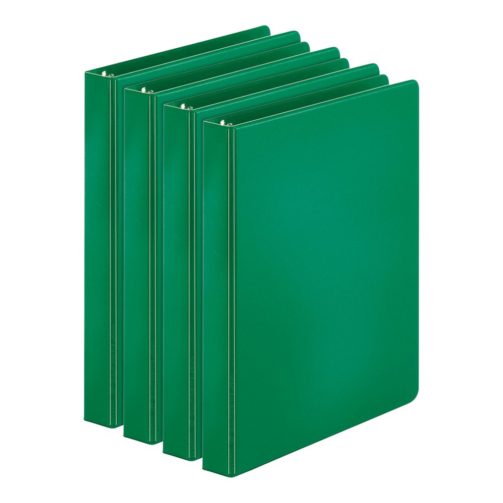 Business Source Basic Round Ring Binders - 1" Binder Capacity - Letter - 8 1/2" x 11" Sheet Size - 225 Sheet Capacity - 3 Ring - Fastener: Round Ring - Pocket: Inside Front & Back - Chipboard, Polypro. Picture 2