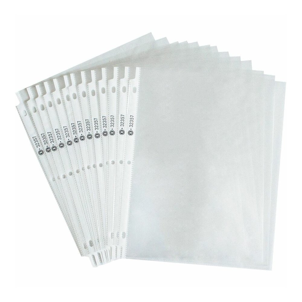 Business Source Sheet Protectors - For Letter 8 1/2" x 11" Sheet - 3 x Holes - Ring Binder - Top Loading - Rectangular - Clear - Polypropylene - 50/Pack - 4 / Box. Picture 4