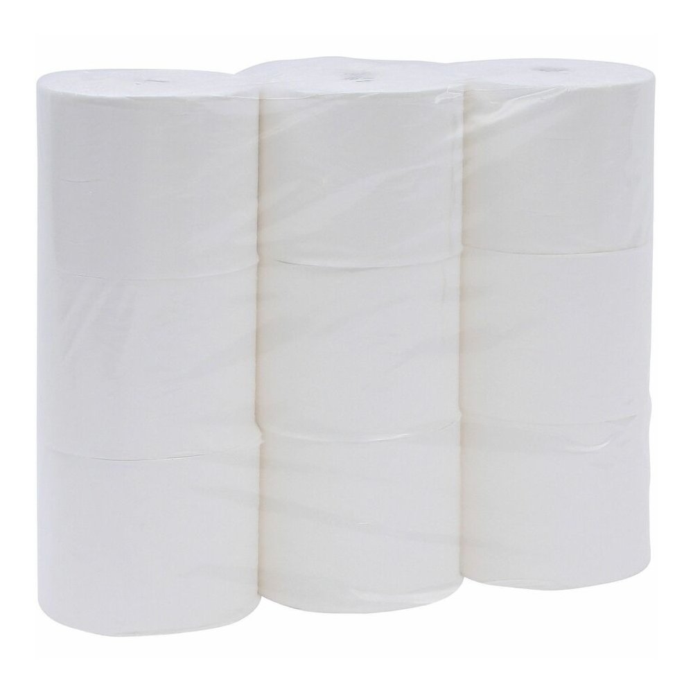 Genuine Joe Solutions Double Capacity Bath Tissue - 2 Ply - 1000 Sheets/Roll - White - Virgin FiberPack - 36/Pack - 56 / Pallet. Picture 4