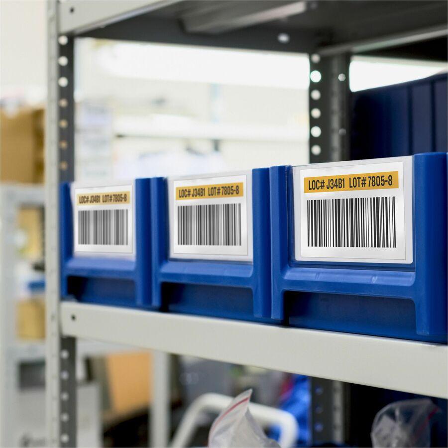 Avery&reg; Surface Safe ID Label - 2" Width x 3 1/2" Length - Removable Adhesive - Rectangle - Laser, Inkjet - White - Film - 10 / Sheet - 25 Total Sheets - 250 Total Label(s) - 5 - Water Resistant. Picture 3