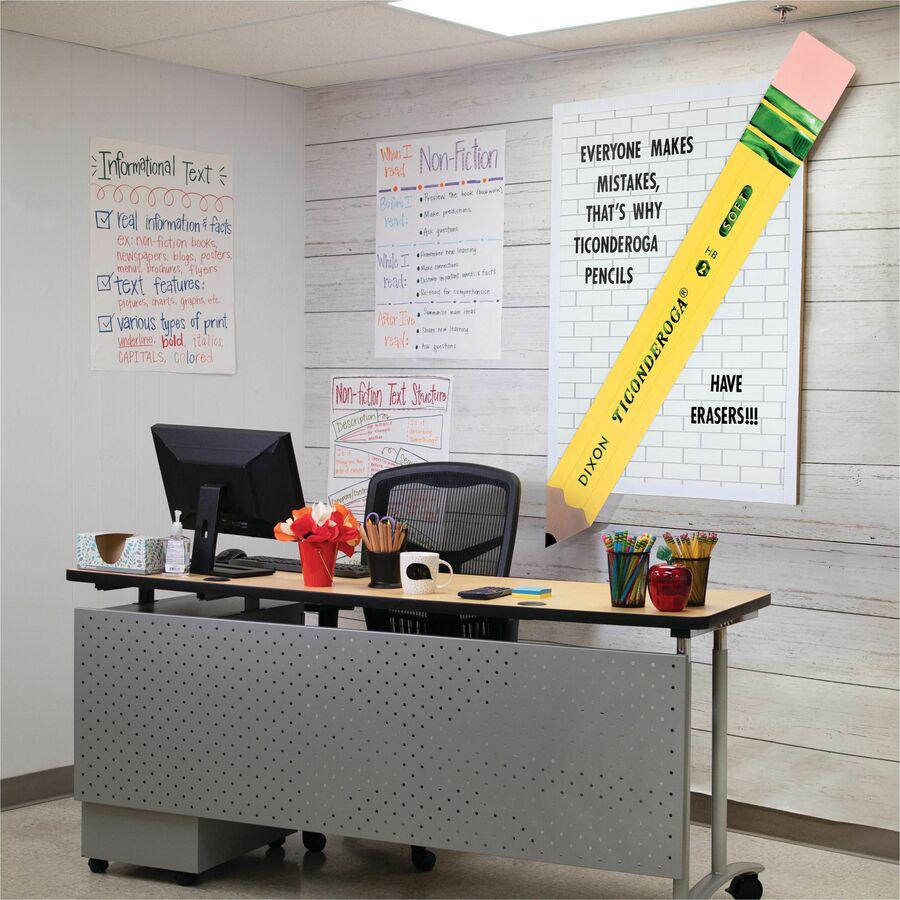 Fadeless Shiplap Design Board Art Paper - Fun and Learning, Classroom, Bulletin Board, Display, Craft, Art, Table Skirting, Decoration - 48"Height x 2"Width x 50 ftLength - 1 / Roll - Assorted. Picture 5