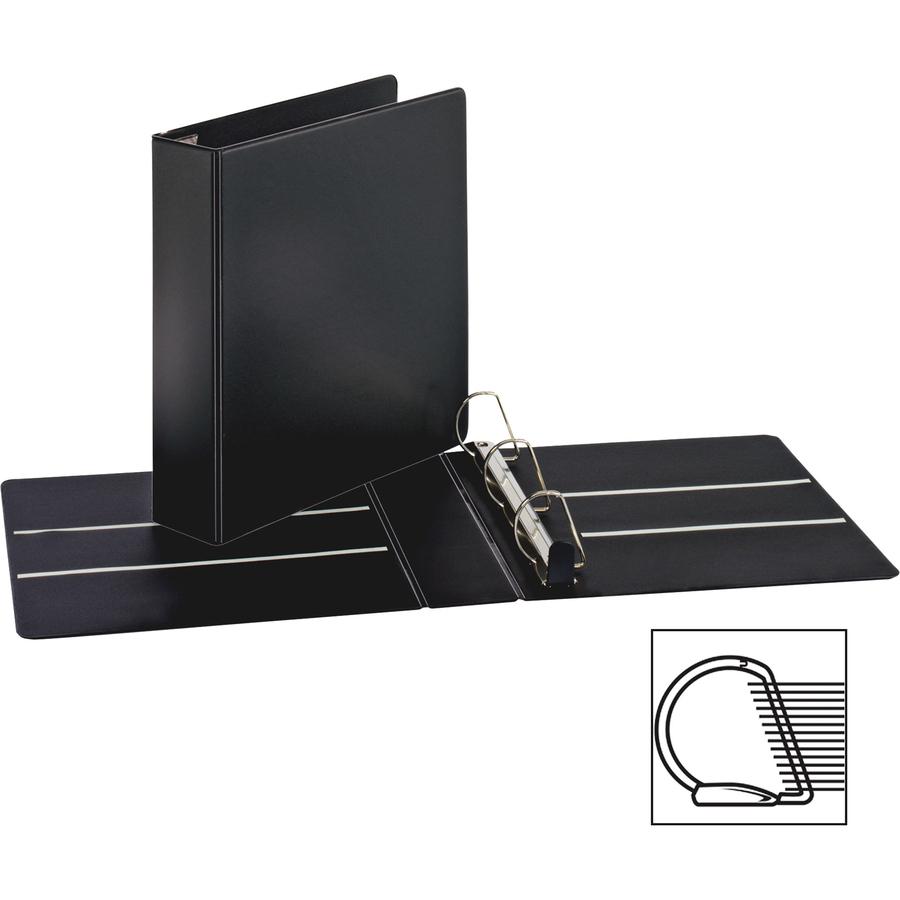 Business Source EasyOpen Locking Slant-D Ring Binders - 1" Binder Capacity - Letter - 8 1/2" x 11" Sheet Size - 200 Sheet Capacity - Slant D-Ring Fastener(s) - Inside Front & Back Pocket(s) - Polyprop. Picture 3