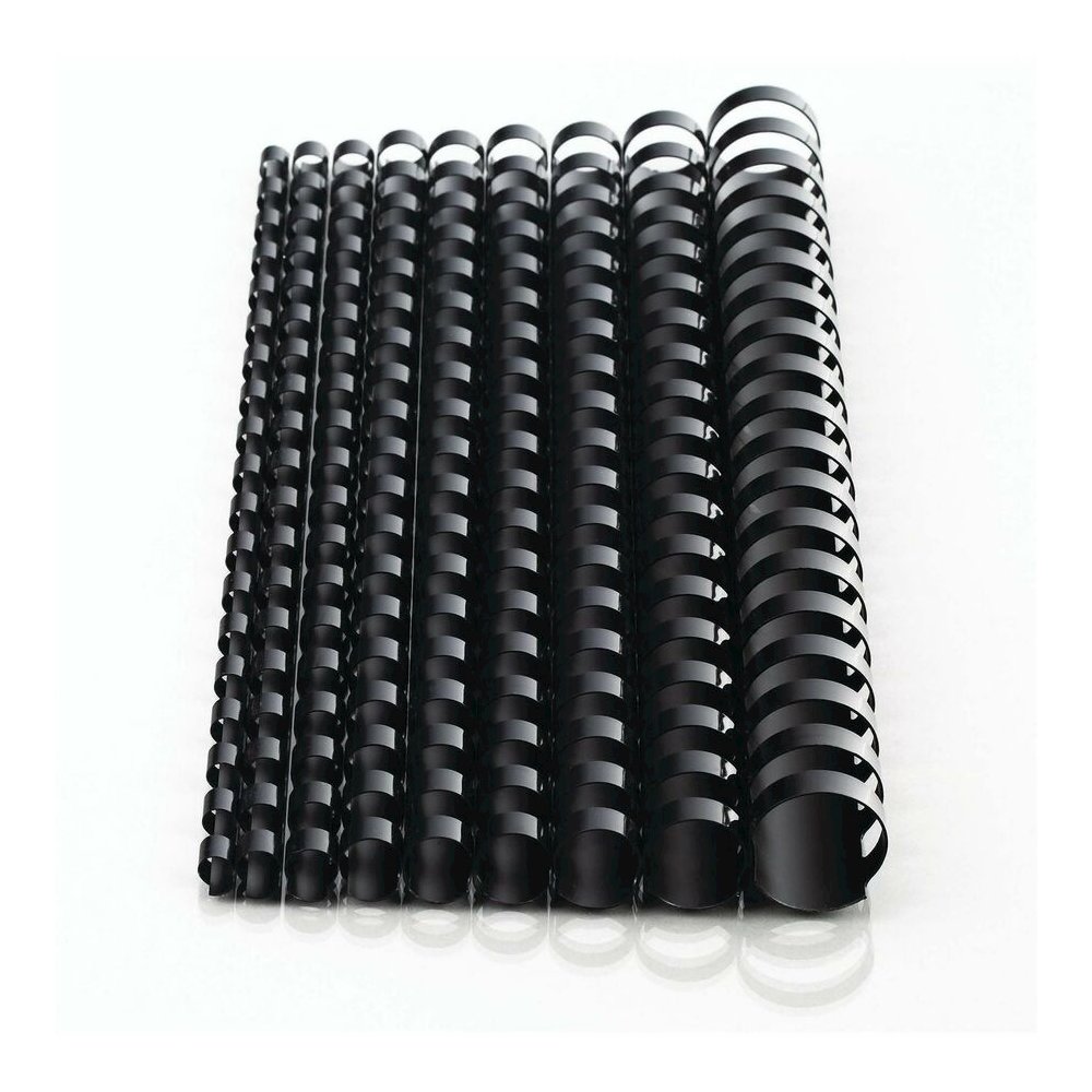 Mead CombBind Binding Spines - 0.31" Maximum Capacity - 40 x Sheet Capacity - For Letter 8 1/2" x 11" Sheet - Plastic - 125 / Box. Picture 2