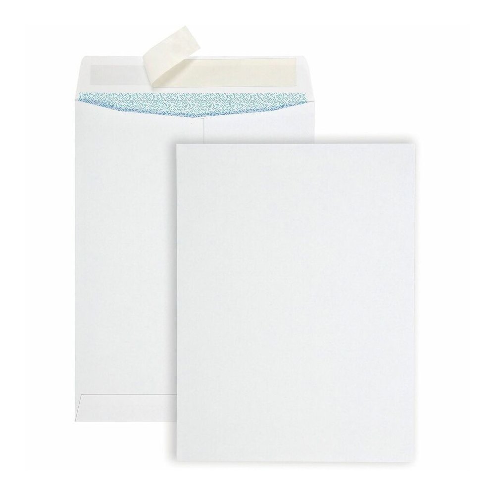 Quality Park Redi Strip Security Mailing Envelopes - Multipurpose - 9" Width x 12" Length - Peel Strip - White - 1 Box. Picture 2