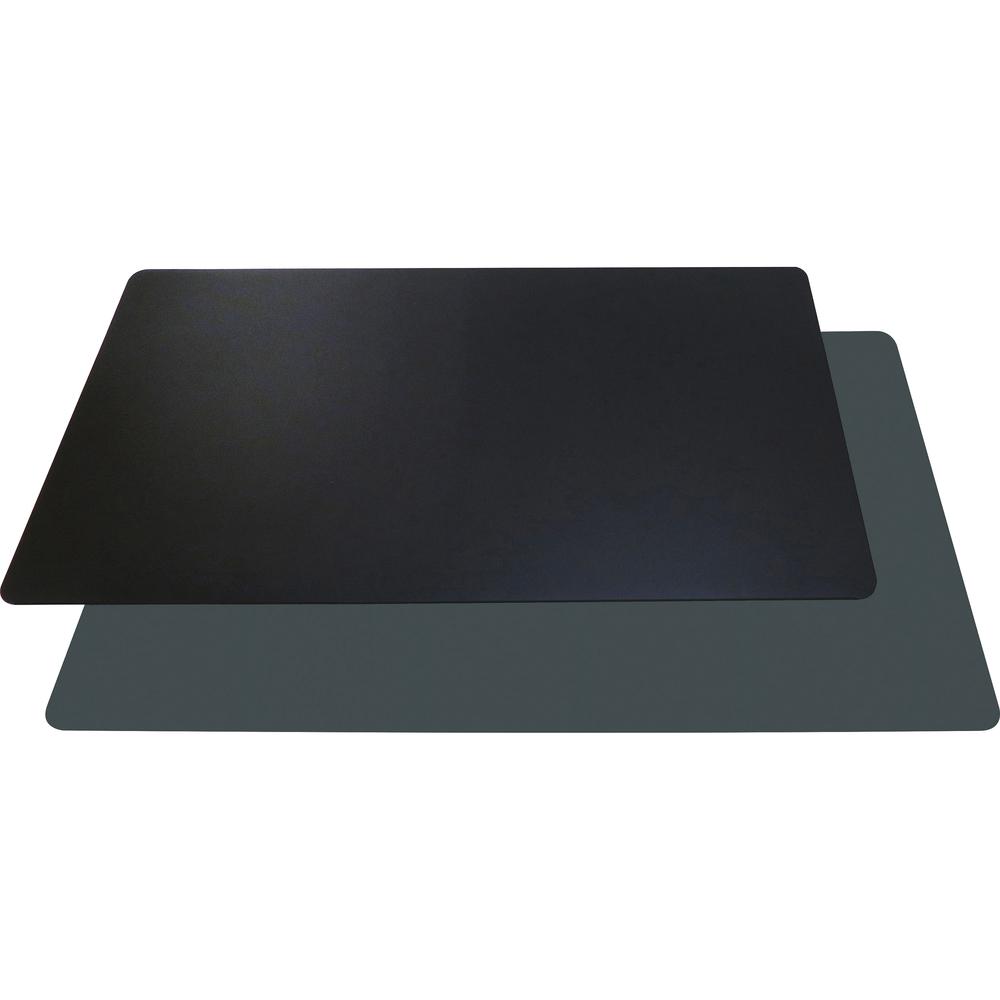 Artistic Rhinolin II Antimicrobial Writing Pad Desk Mat - 36" Width x 20" Length - Gray. Picture 3