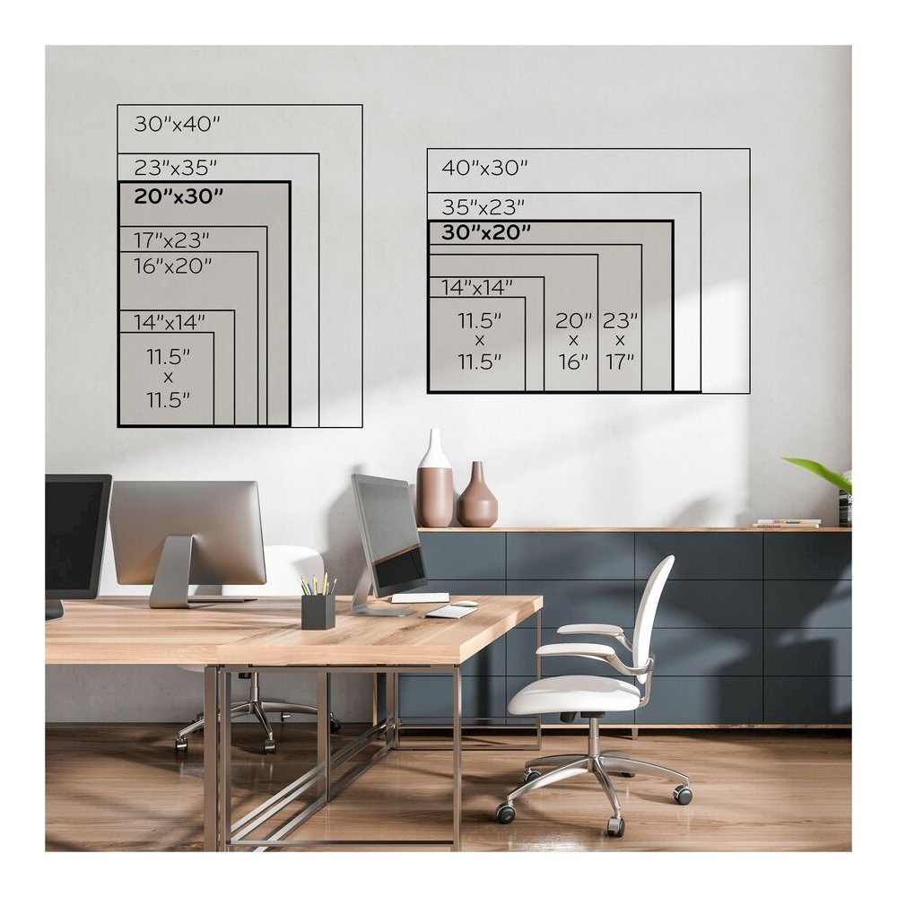 U Brands Linen Bulletin Board - 20" Board Height x 30" Board Width - Tan Cork Surface - Self-healing, Durable, Mounting System - White Wood Frame - 1 Each. Picture 2