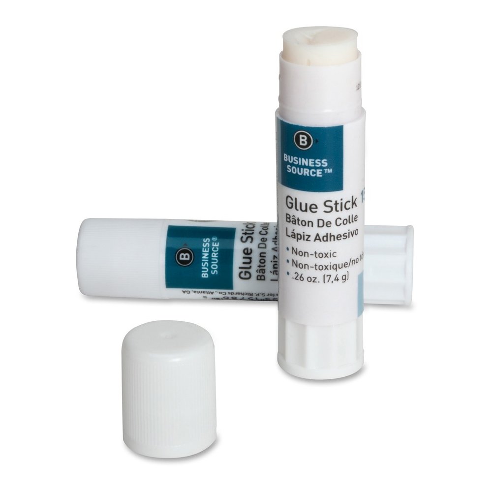 Business Source Glue Stick - 0.26 oz - White - 30 / Box. Picture 2