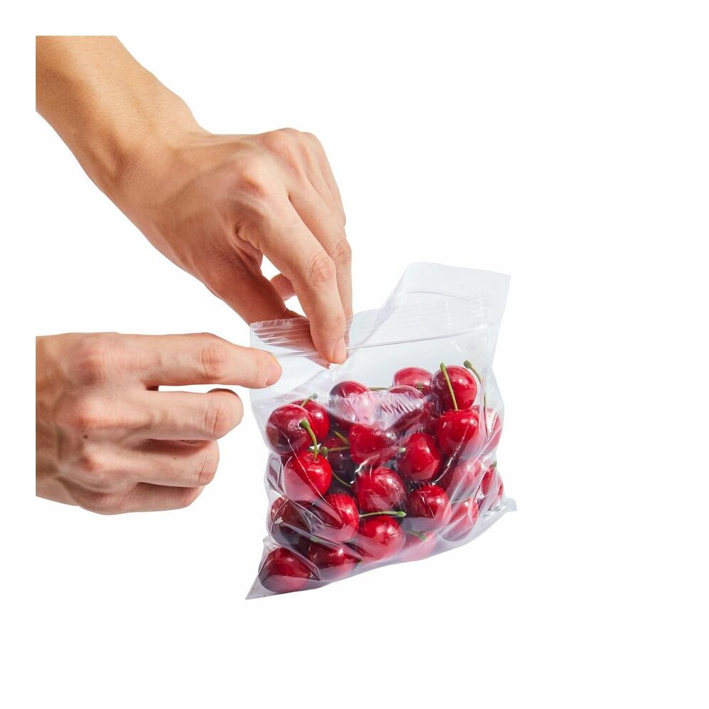 Genuine Joe Food Storage Bags - Sandwich Size - 5.88" Length x 6.50" Width x 1.15 mil (29 Micron) Thickness - Zipper Closure - Clear - Food, Beef, Poultry, Seafood, Vegetables - 500/Box - 12 / Carton. Picture 2
