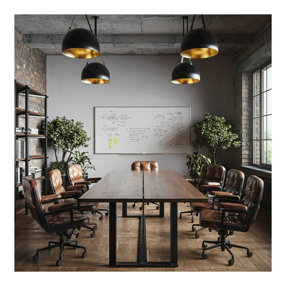 U Brands Magnetic Dry-Erase Board - 96" (8 ft) Width x 48" (4 ft) Height - White Painted Steel Surface - Silver Aluminum Frame - Rectangle - Horizontal/Vertical - Magnetic - 1 Each. Picture 2