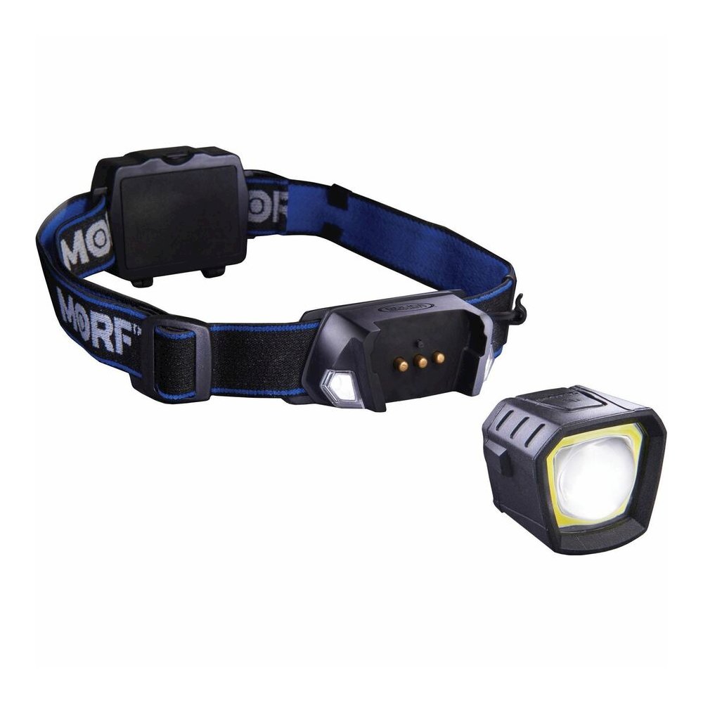 Police Security Removable Light Headlamp - 2 x LED - 4 x AAA - Battery - Black, Blue - 1 Each. Picture 2