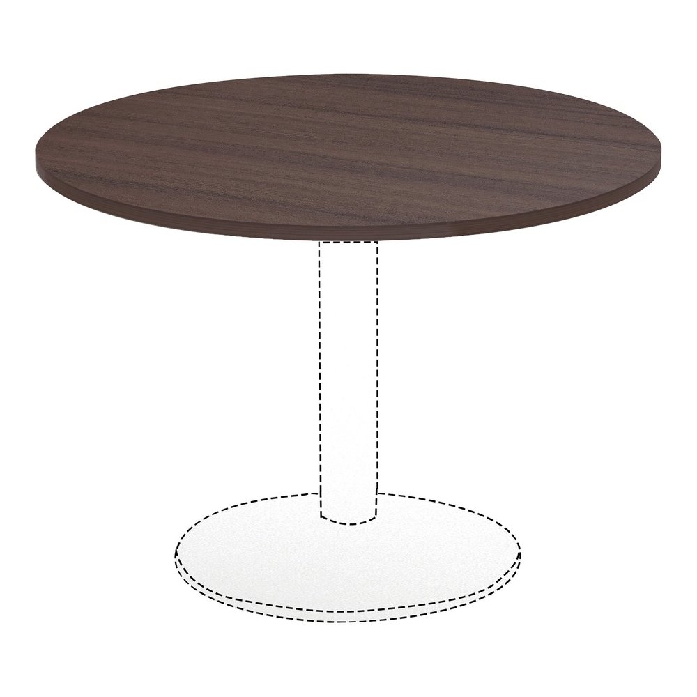 Lorell Essentials Conference Tabletop - Espresso Round Top - Contemporary Style - 1" Table Top Thickness x 42" Table Top Diameter - Assembly Required - 1 Each. Picture 2