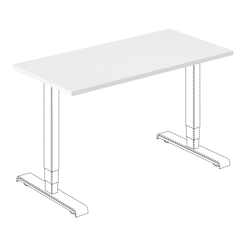 Lorell Training Tabletop - White Rectangle Top - 48" Table Top Length x 24" Table Top Width x 1" Table Top Thickness - Assembly Required - Particleboard, Melamine Top Material - 1 Each. Picture 2