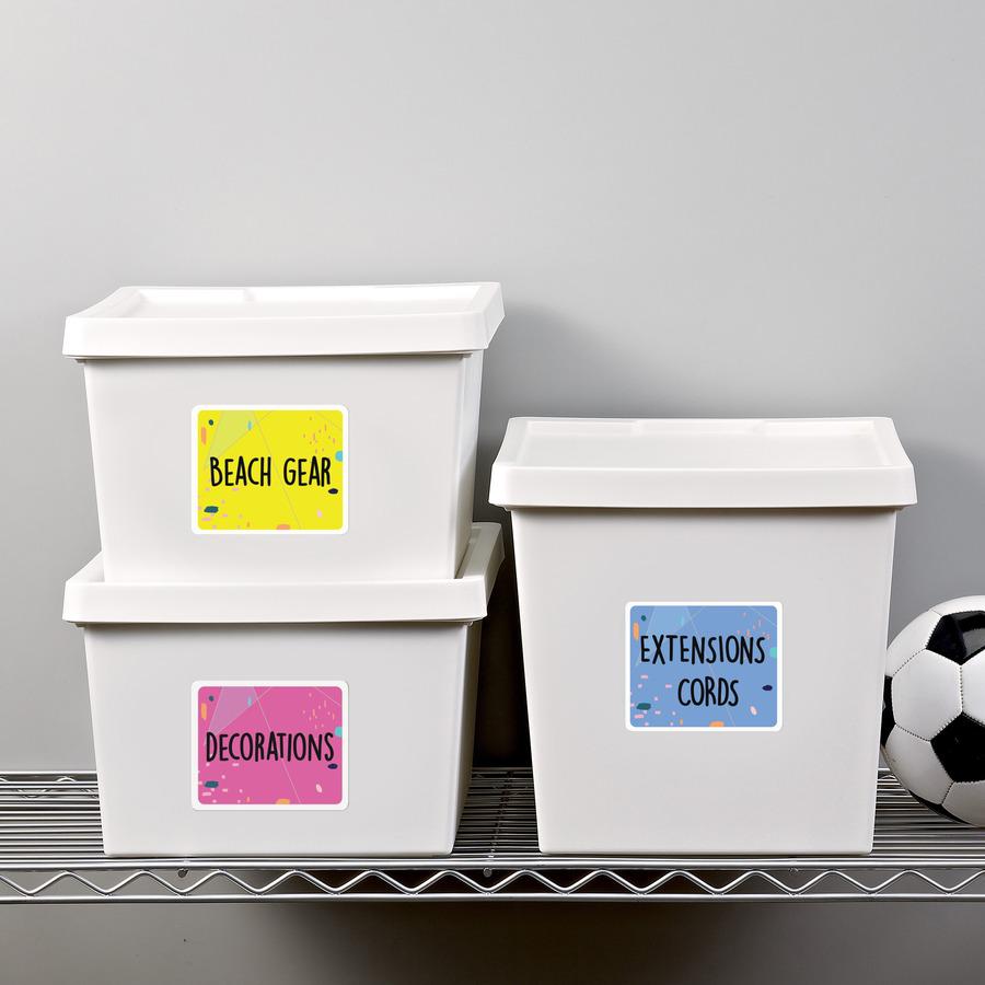 Avery&reg; Shipping Labels, Sure Feed, 3-1/3" x 4" , 60 White Labels (15264) - 3 21/64" Widthss x 4" Length - Permanent Adhesive - Rectangle - Inkjet, Laser - Matte - White - Paper - 6 / Sheet - 10 To. Picture 3