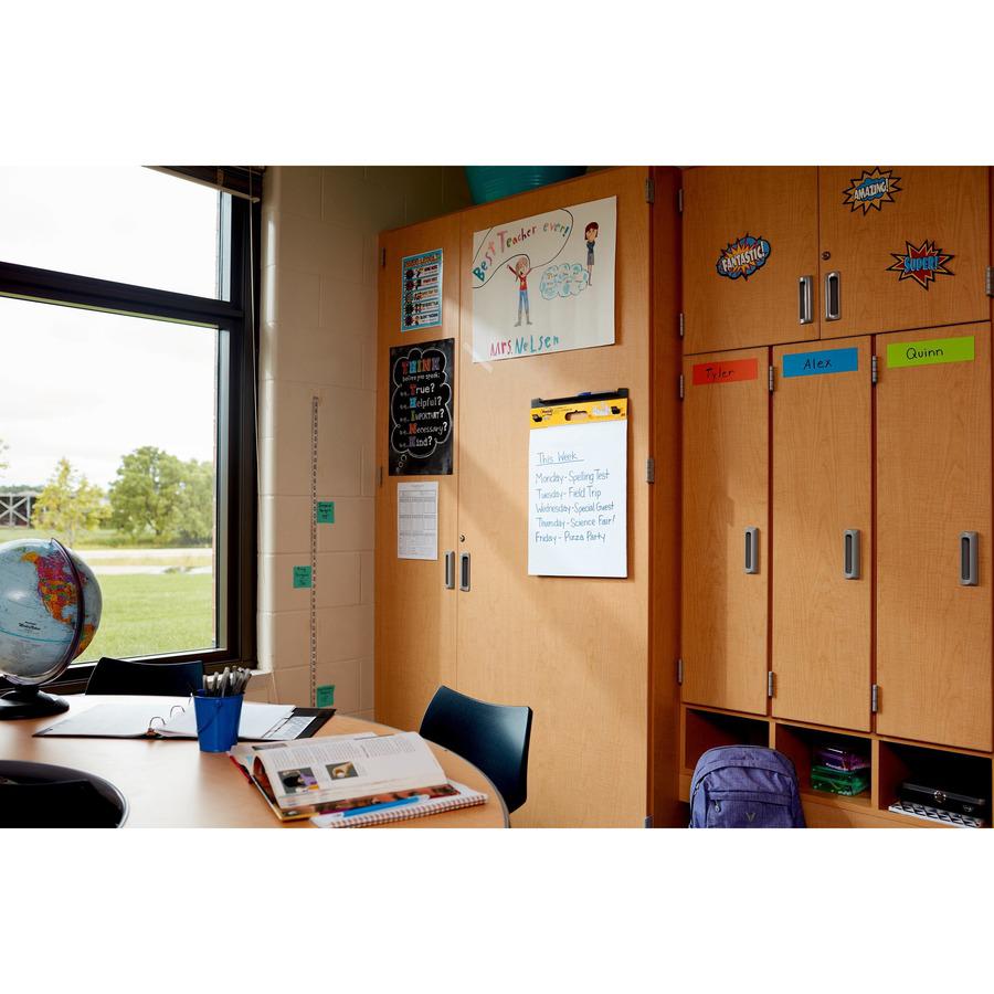 Post-it&reg; Post it Super Sticky Mini Easel Pad - 1 Subject(s) - 20 Sheets - Stapled - Portable, Self-stick, Bleed Resistant, Sturdy Back, Built-in Carry Handle - 2 / Pack. Picture 4