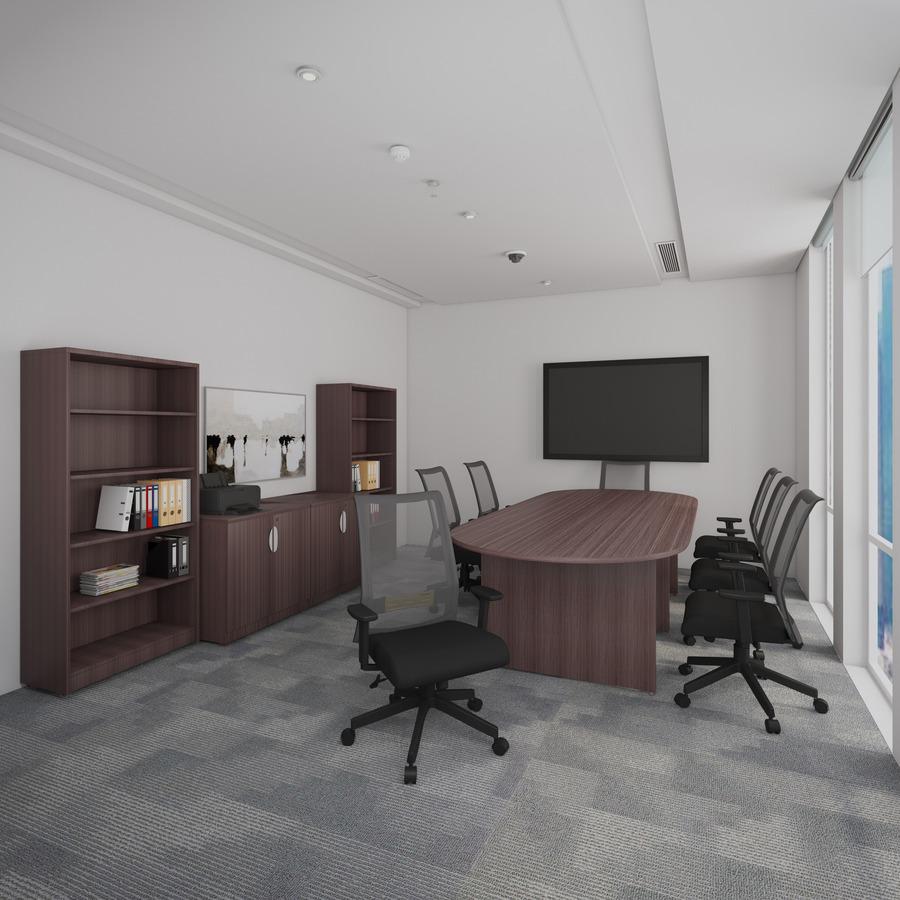 Boss Mesh Task Chair - 5-star Base - Gray, Black - Mesh - Armrest - 1 Each. Picture 3