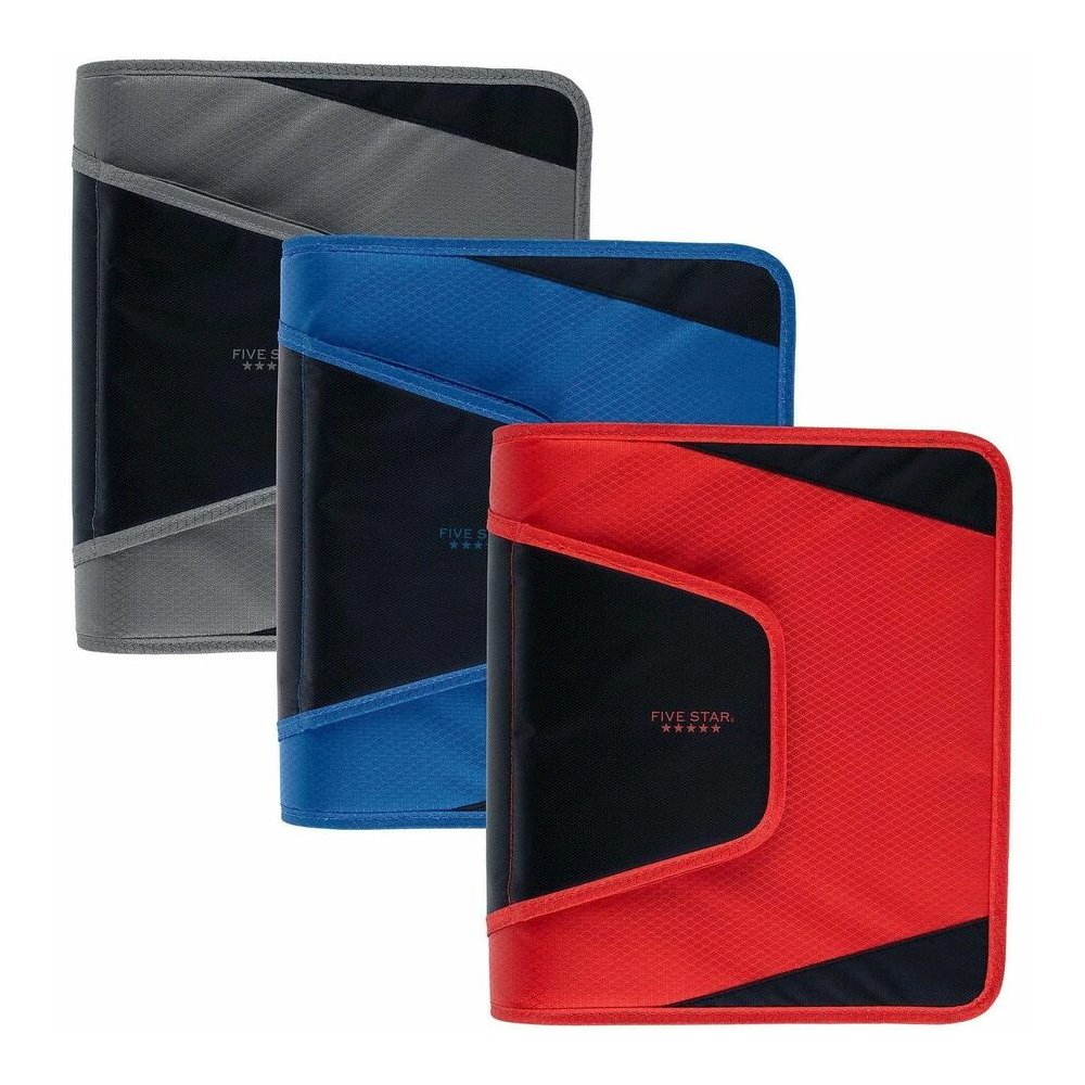 Mead Zipper Binder - 500 Sheet Capacity - 3 Ring - Fastener: Ring - Pocket: 3 - Multi-colored - Zipper Closure, Wear Resistant, Tear Resistant, Durable, Expandable - 1 Each. Picture 2