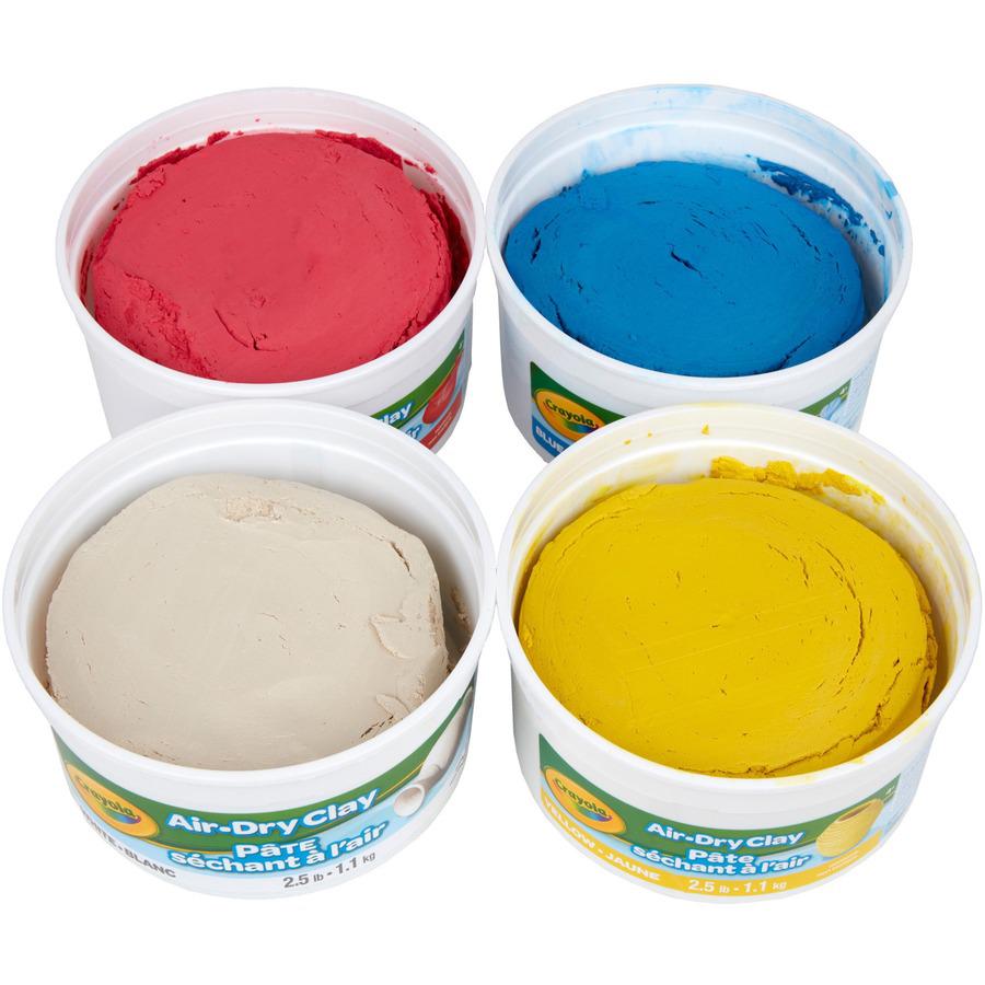 Crayola Air-Dry Clay - Classroom, Room - Assorted - 4 / Pack. Picture 6