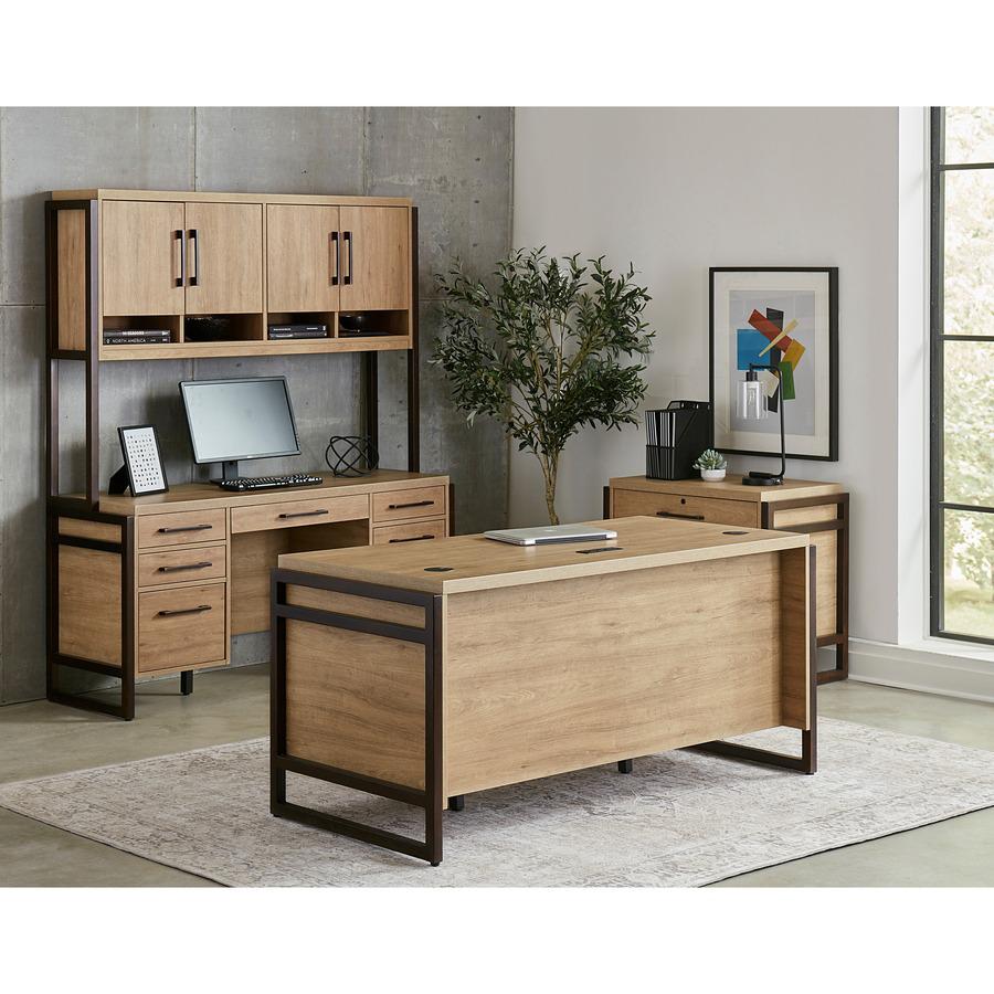 Mason Laminate Double Pedestal Executive Desk. Picture 6
