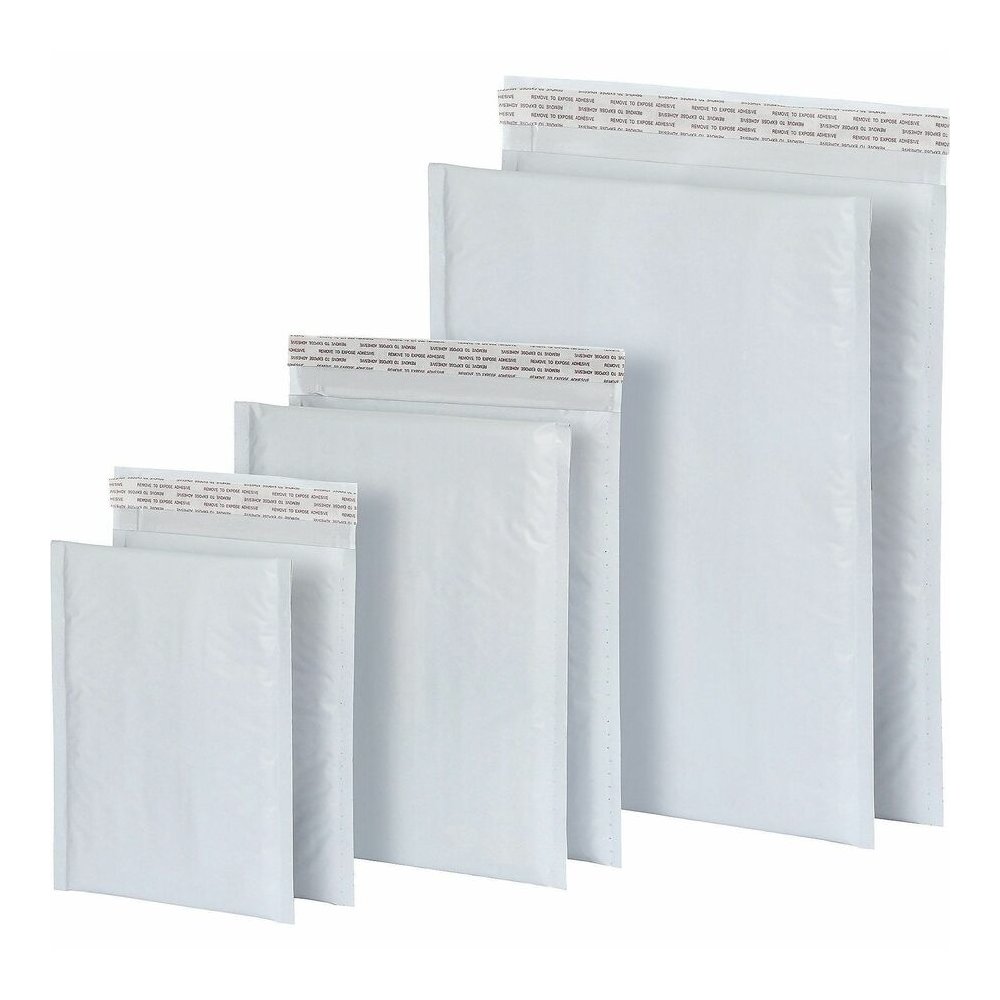 Quality Park Bubble Mailers - Bubble - 6" Width x 9" Length - Strip - White - Poly - 25 / Box. Picture 2
