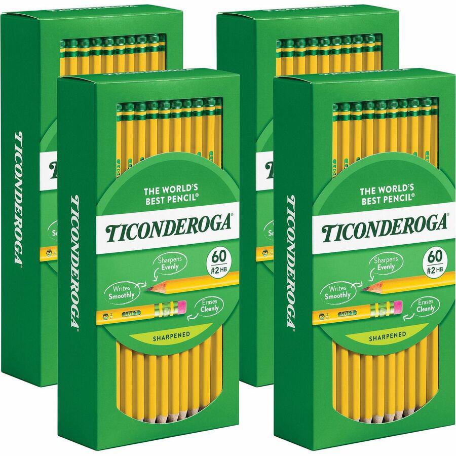 Dixon Soft No. 2 Pencils - Yellow Barrel - 240 / Box. Picture 7