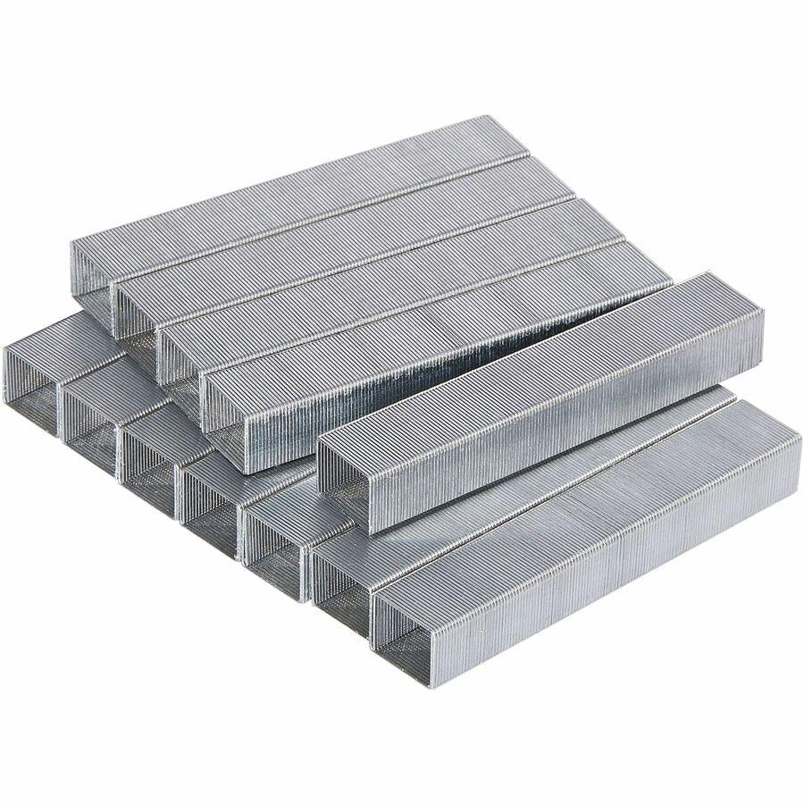 Bostitch Heavy-Duty Staples - High Capacity - 3/8" Leg - 1/2" Crown - Holds 65 Sheet(s) - Silver - 2.5" Height x 1.1" Width x 3" Length - 125 Per Strip - 3000 / Box. Picture 2