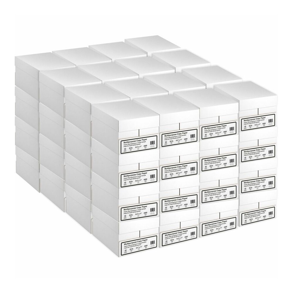 Special Buy Economy 20 lb Copy Paper - 8 1/2" x 11" - 20 lb Basis Weight - White - 500 Sheets per Ream - 48 / Pallet. Picture 2
