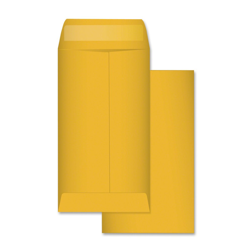 TOPS Kraft Coin / Small Parts Envelopes - Coin - #6 - 3 3/8" Width x 6" Length - 28 lb - Gummed Flap - Brown - Kraft - 500 / Box. Picture 2
