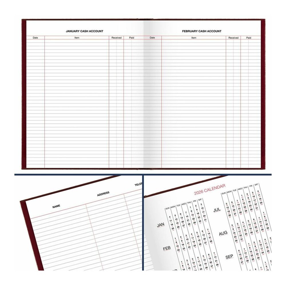At-A-Glance Standard Diary Diary - Medium - Business - Julian Dates - Daily - 12 Month - January 2026 to December 2026 - 1 Day Single Page Layout - 7 1/2" x 9 1/2" Sheet Size - White Sheet - Case Boun. Picture 2