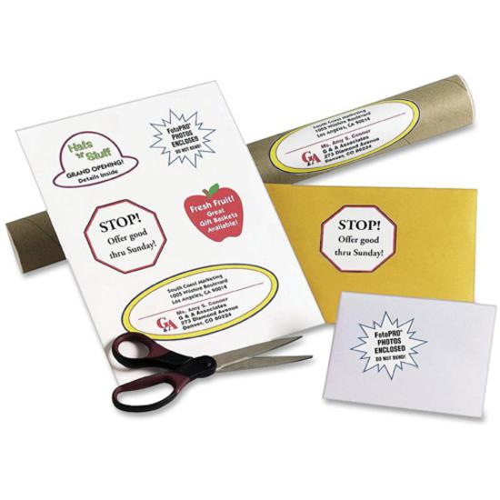 Avery&reg; TrueBlock Shipping Labels, 8-1/2" x 11" , 25 Labels (8165) - 8 1/2" Width x 11" Length - Permanent Adhesive - Inkjet - White - Paper - 1 / Sheet - 25 Total Sheets - 25 Total Label(s) - 25 /. Picture 3