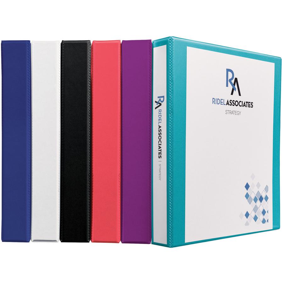 Avery&reg; Durable View 3 Ring Binder - 1/2" Binder Capacity - Letter - 8 1/2" x 11" Sheet Size - 120 Sheet Capacity - 3 x Slant Ring Fastener(s) - 2 Pocket(s) - Polypropylene - Recycled - Pocket, Dur. Picture 3