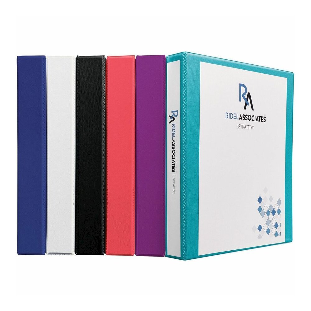 Avery Durable View 3 Ring Binder, 0.5" Slant Rings, 1 White Binder - Avery&reg; Durable View 3 Ring Binder, 0.5" Slant Rings, 1 White Binder (17002). Picture 2