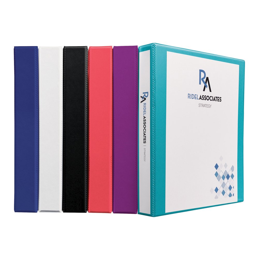 Avery&reg; Durable View 3 Ring Binder - 1" Binder Capacity - Letter - 8 1/2" x 11" Sheet Size - 220 Sheet Capacity - 250 Ring - Fastener: Slant Ring - Pocket: 2, Internal - Polypropylene - White - Rec. Picture 2