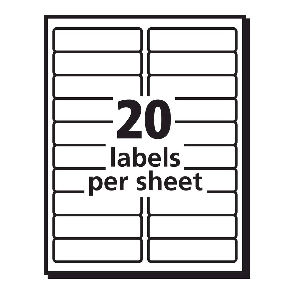 PRES-a-ply White Labels - 1" Width x 4" Length - Permanent Adhesive - Rectangle - Laser, Inkjet - White - Paper - 20 / Sheet - 100 Total Sheets - 2000 Total Label(s) - 2000 / Box. Picture 2