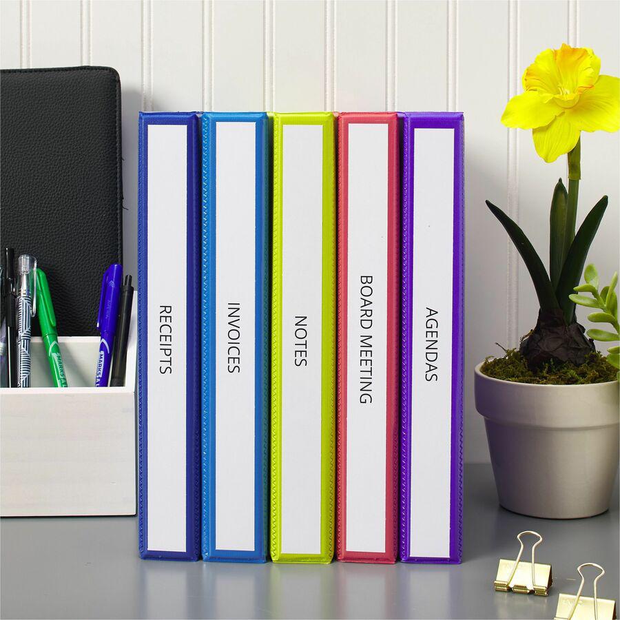 Avery&reg; Binder Spine Inserts - 1" Sheet - White - Card Stock - 40 / Pack. Picture 5