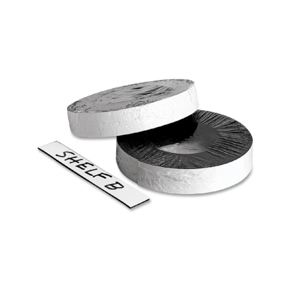 Zeus Magnetic Tape - 16.67 yd Length x 1" Width - White - Adhesive Backing - For Labeling, Marking, Calendar, Memo, Garage, Box, Classroom, Office, Cabinet, Locker Roll - 1 Roll. Picture 2