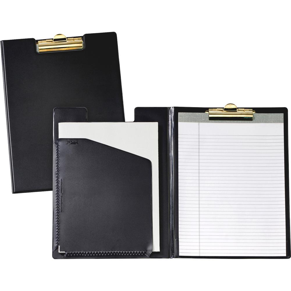 Cardinal 252 610 Letter Pad Folio - 8 1/2" x 11" - 100 Sheet Capacity - 1 Inside Front Pocket(s) - Vinyl, Polyvinyl Chloride (PVC) - Black - 1 Each. Picture 8