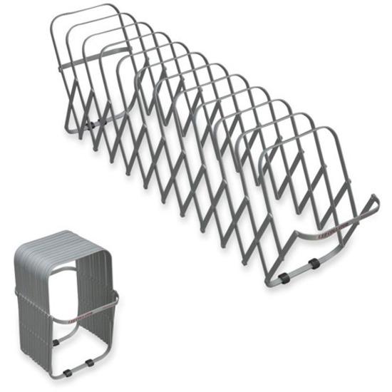 LEE Flexible Expandable Collator/Sorter/File - 12 - 7" Width x 11" Depth%Desktop - Silver - Aluminum - 1 Each. Picture 7