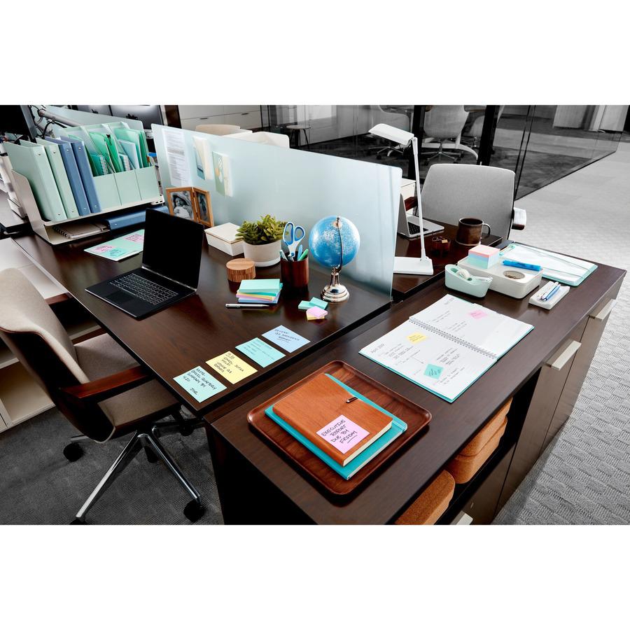 Post-it&reg; Notes - Beachside Caf&eacute; Color Collection - 500 - 3" x 5" - Rectangle - 100 Sheets per Pad - Unruled - Fresh Mint, Aqua Splash, Pink, Papaya Fizz, Pink Salt - Paper - Self-adhesive, . Picture 3